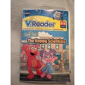 VTech VReader Sesame Street Happy Scientist EUC